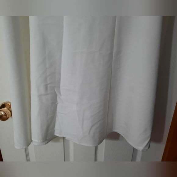 Vintage A-line Plus Size White Skirt - Picture 4 of 6